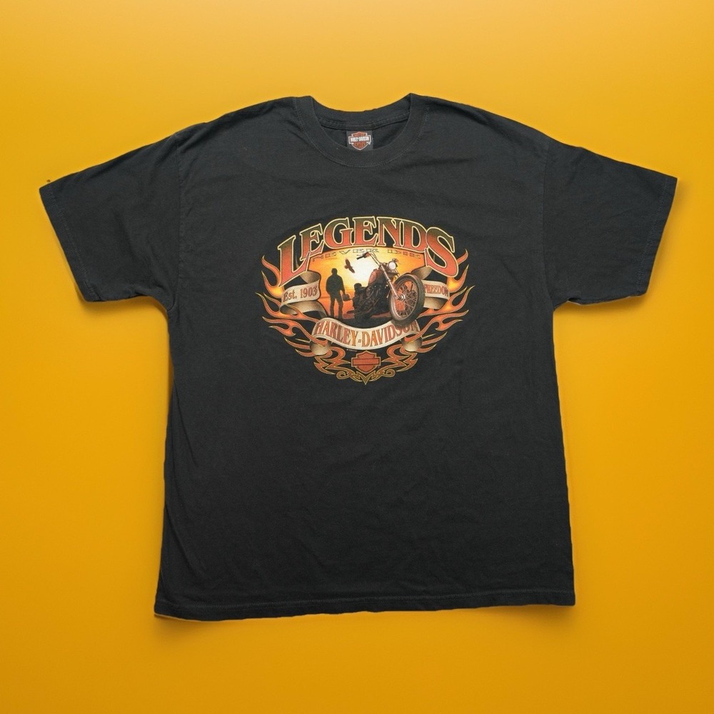Vintage 2006 Harley-Davidson Motorcycle T-shirt Men's Size XL Legends Never Die